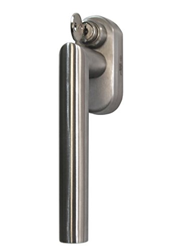 Fenstergriff FG 13 Edelstahl Stiftlänge 40 mm Abschliessbar SKG2 Rasterolive von Häusler Onlinehandel GmbH
