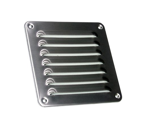 Lüftungsgitter LG-1616 L Edelstahl Lamellengitter 155 x 155mm Zuluft Abluftgitter von Häusler Onlinehandel GmbH