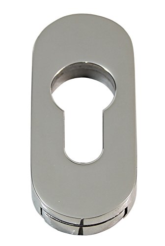 Edelstahl PZ Schieberosette SR-5241-P EF-poliert Oval Schutzrosette von Häusler Onlinehandel GmbH