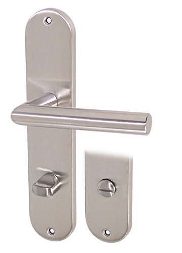 Edelstahl Türbeschlag TA-1206 Langschild WC Renovierung Türgriffe Türklinke von Häusler Onlinehandel GmbH