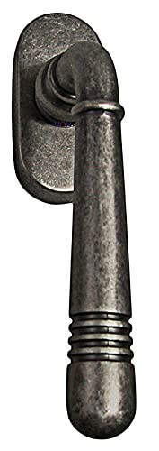 Fenstergriff Set 1 x FG Helena 1675 Antik Grau Rasterolive Fensterbeschlag Drücker von Häusler Onlinehandel GmbH
