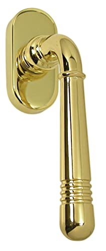 Massiv Messing Fenstergriff Set 1 x FG Helena Prime 0330 Messing poliert Fensterbeschlag von Häusler Onlinehandel GmbH