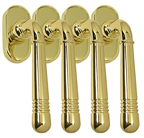 Massiv Messing Fenstergriff Set 4 x FG Helena Prime 0330 Messing poliert Fensterbeschlag Massiv Messing Fenstergriff Set 4 x FG Helena Prime 0330 Messing poliert Fensterbeschlag von Häusler Onlinehandel GmbH