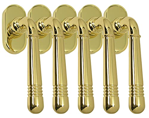 Massiv Messing Fenstergriff Set 5 x FG Helena Prime 0330 Messing poliert Fensterbeschlag Massiv Messing Fenstergriff Set 5 x FG Helena Prime 0330 Messing poliert Fensterbeschlag von Häusler Onlinehandel GmbH