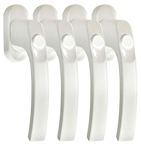 Fenstergriff Sets FG 6 Weiss mit Druckknopf 4 Stück Fensterbeschlag Fenstergriffe Fenstergriff Sets FG 6 Weiss mit Druckknopf 4 Stück Fensterbeschlag Fenstergriffe von Häusler Onlinehandel GmbH