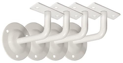 Handlaufhalter Set 4 Stück HLH 1105 Weiss gerade Auflage Handlaufträger Stütze Handlaufhalter Set 4 Stück HLH 1105 Weiss gerade Auflage Handlaufträger Stütze von Häusler Onlinehandel GmbH