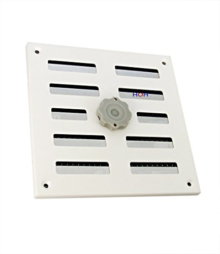 Lüftungsgitter LG 1616 SW Schiebegitter Alu Weiß 155 x155mm Zuluft Abluftgitter Lüftungsgitter LG 1616 SW Schiebegitter Alu Weiß 155 x155mm Zuluft Abluftgitter von Häusler Onlinehandel GmbH