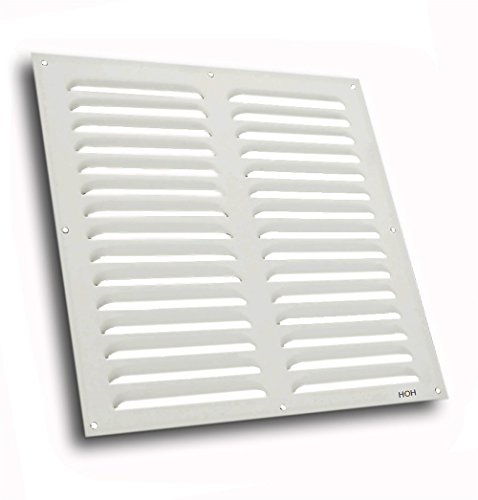 Lüftungsgitter LG-3030 W Lamellengitter Alu Weiss 300 x 300mm Zuluft Abluftgitter von Häusler Onlinehandel GmbH