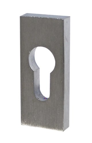 Edelstahl V2A Schutzrosette SR-5240 Rechteck Profilzylinder Schieberosette von Häusler Onlinehandel GmbH