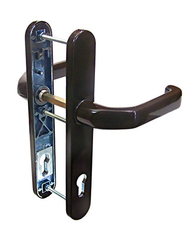 Schmalrahmen Türbeschlag SRG 1604 Braun PZ 92mm Dr/Dr Türklinke Türdrücker von Häusler Onlinehandel GmbH