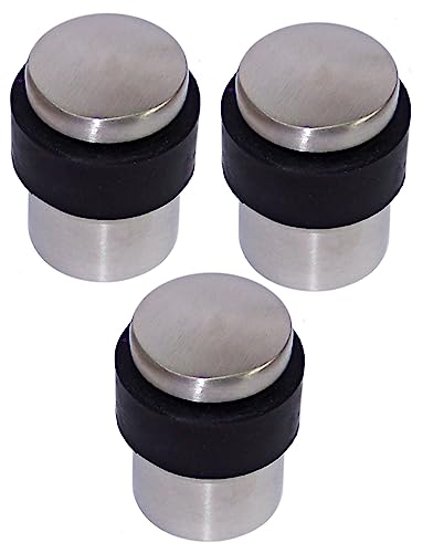 Türstopper Set 3 Stück TS-2070 P Edelstahl V2A Schraubkopf Türpuffer Bodenmontage von Haeusler-Shop