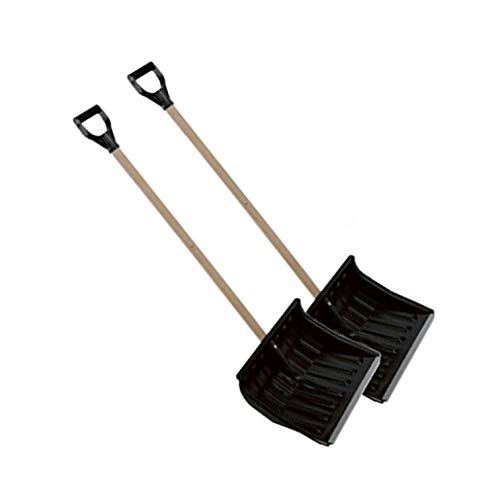 2X Schneeschaufel Schneeschieber Eckig Holzstiel Schwarz 45cm x35cm Kante Aluprofil 2X Schneeschaufel Schneeschieber Eckig Holzstiel Schwarz 45cm x35cm Kante Aluprofil von Hafeehoo