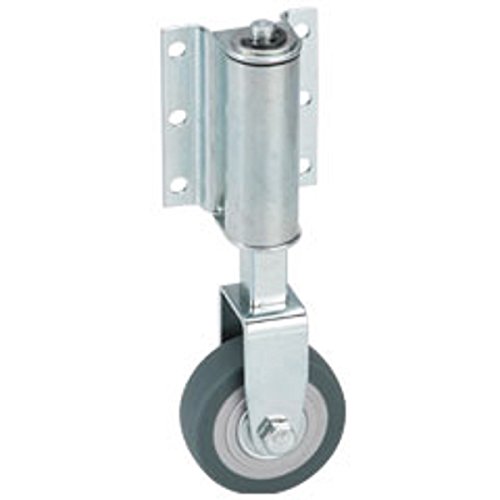 Leiterrolle Federrolle Bockrolle 50 mm gefedert für Leitern Gummi grau von Hafeehoo
