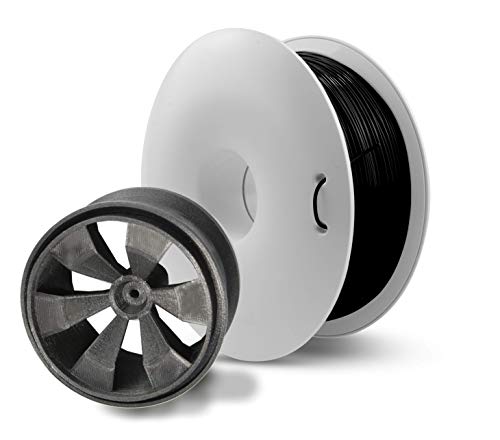 Nylon PA12 schwarz, 1,75 mm (± 0,02), 0,75 kg hochwertiges Filament hergestellt in der EU für Desktop-3D-Drucker von Hafeehoo