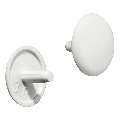 HAFELE Set mit 10 weißen PVC-Schraubenkappen für Schrauben, Durchmesser 3,5 mm von COXZD