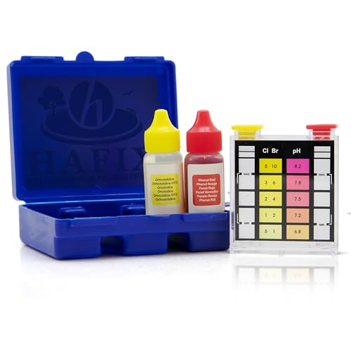 Test Kit Chlor Cl und pH Wert Tester für Schwimmbecken Spa und Pool Wasserprüfer von Hafix GmbH