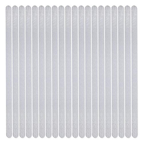 HaftPlus - 20 Stück Treppenstufen antirutsch, Antirutschstreifen für Treppen, transparent und selbstklebend, L: 45 cm x B: 2 cm von HaftPlus