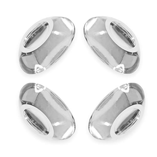 Selbstklebende Türstopper Wand (4 Stück) – Türpuffer durchsichtig – Wandstopper für Türklinke – Türschutz für Wand – Türpuffer Set von HaftPlus