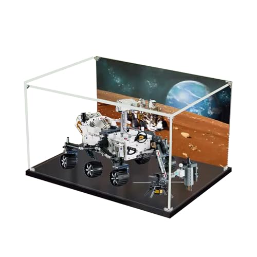 Acryl-Vitrine für Lego 42158 Mars Rover Perseverance, staubdicht, UV-geschützt, passgenaue Vitrine, Geschenke (Thema B) von Hafu Mai