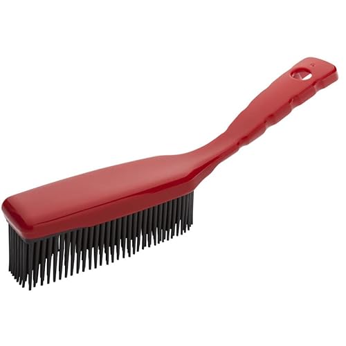 Hag Bürsten 5939 Gumminoppen-Handbesen aus Weichkautschuk, Schwarz, 268mm x 43mm x 45mm x 30mm, 10 Stück von Hag Bürsten