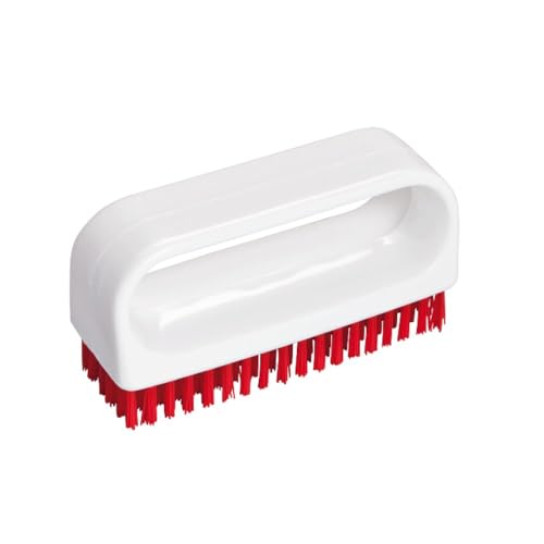 Hag Bürsten 7121 Handwaschbürste mit Bügel, HACCP, Rot, 9cm Länge, 10 Stück von Hag Bürsten