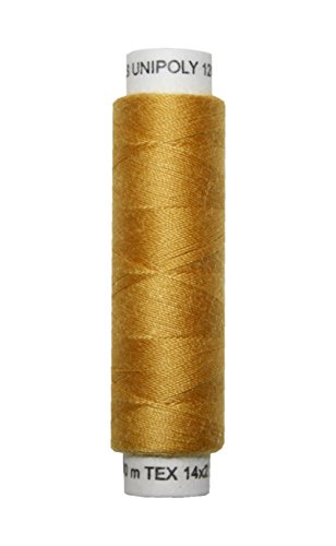 Hagal Nähmaschinen Nähgarn 100 m Polyester UNIPOLY 14x2 Gold Sand (0128) von Hagal