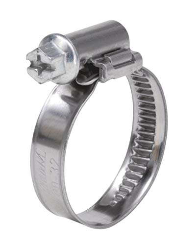 ZEBRA-Schlauchschellen - SW7-16 - 27 mm - Bandbreite 12 mm - Art.-Nr. 054921627-5 Stück von Hagebau