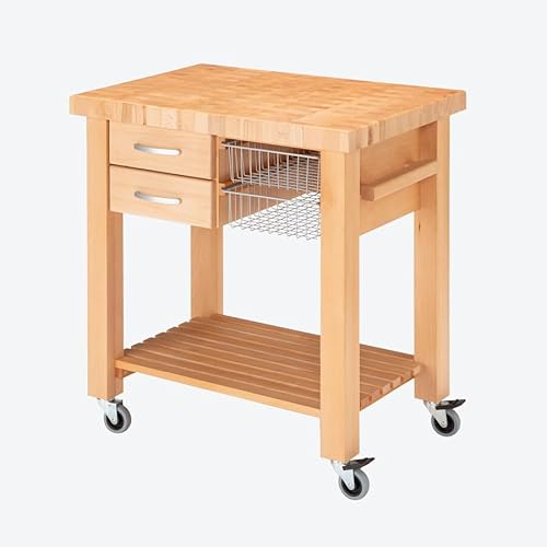 Hagen Grote Exklusiver Küchenwagen mit Kopfholz-Arbeitsfläche: Unübertroffen hart, schnittresistent, antibakteriell Hagen Grote Exklusiver Küchenwagen mit Kopfholz-Arbeitsfläche: Unübertroffen hart, schnittresistent, antibakteriell von Hagen Grote