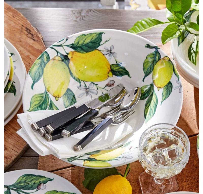 Hagen Grote Salatschüssel Salatschale: Eindrucksvolles Zitronen-Geschirr mit italienischem Dekor, (1-tlg) von Hagen Grote
