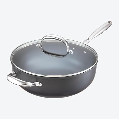 Hochraum-Pfanne mit Gegengriff (28 cm Ø): professionell, hart anodisiert von Hagen Grote