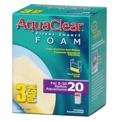 AquaClear 2 50 Stück Schaumstoff Filter fügt, 3 Einsätze Pro Pack von Hagen