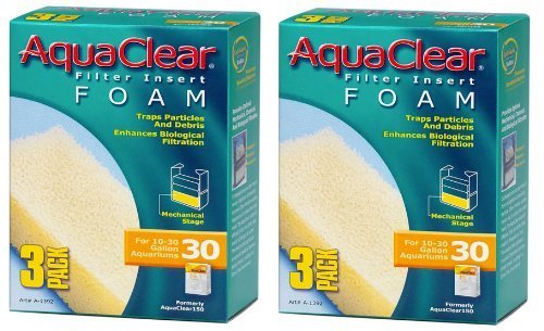 Hagen AquaClear Schaumstoff-Einsätze, 3er Pack (6, 30-Gallon) von Hagen