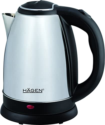 Hagen - Edelstahl - Elektrischer - Kabelloser Wasserkocher - 1.8L HAGEN HA5525-SIL-Silver von Hagen