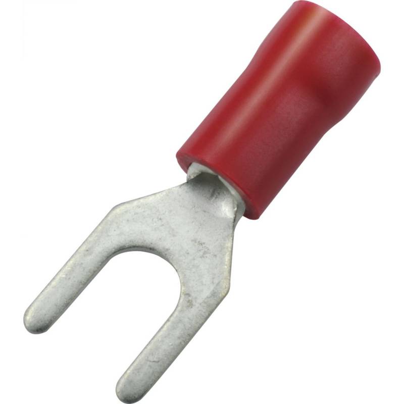 Gabelkabelschuh M4,3 0,5 - 1,5 mm² rot, Inhalt 25 Stück von Hager