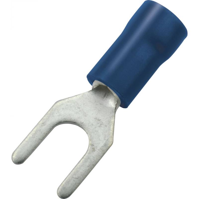Gabelkabelschuh M4,3 1,5 - 2,5 mm² blau, Inhalt 25 Stück von Hager