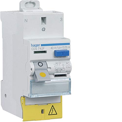 Hager Differentialschalter – 40 A – 30 mA – 2-polig – Typ AC – Auto/Schrauben von Hager