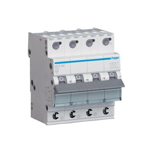 HAGER MCS632 LS-Schalter 3P+N 6kA C-32A QC 4M HAGER MCS632 LS-Schalter 3P+N 6kA C-32A QC 4M von Hager