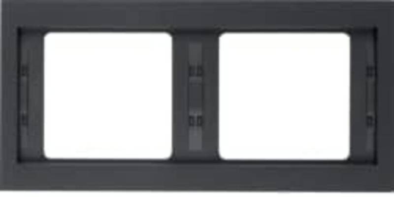 Hager Abdeckrahmen Berker 13637006 Rahmen 2fach waagerecht K.1 anthrazit matt Hager Abdeckrahmen Berker 13637006 Rahmen 2fach waagerecht K.1 anthrazit matt von Hager