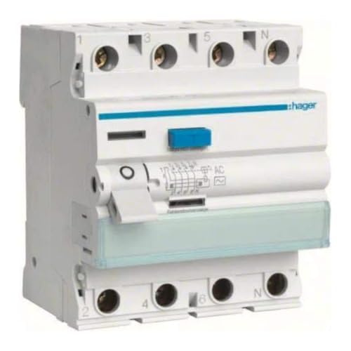 Hager CDC425J FI-Schalter 25A 30mA A-Typ 4-polig Hager CDC425J FI-Schalter 25A 30mA A-Typ 4-polig von Hager