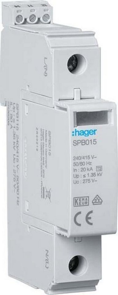 Hager Klemmen Hager Überspannungsableiter SPB115 von Hager