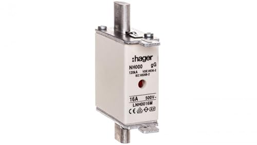 Hager LNH0016M NH-Sicherungseinsatz NH000 gG 500V 16A von Hager
