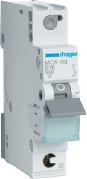 Hager Leitungsschutzschalter C 16A 1-polig MCS110 QuickConnect von Hager