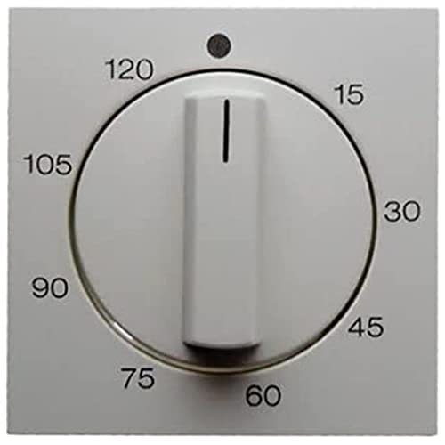 Hager S1 – Zentralplatte Fernbedienung Timer 120 Minuten Glanz Weiß Polar von Hager