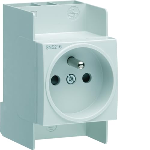 Hager SNS216 Steckdose, modular, 2P+T, 16 A, ohne Schrauben Hager SNS216 Steckdose, modular, 2P+T, 16 A, ohne Schrauben von Hager