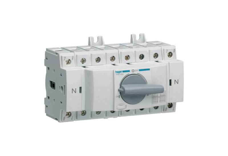 Hager Schalter Hager HIM406 Lastumschalter 4-polig 63A für Hutschiene/Montageplatte (1-St) von Hager