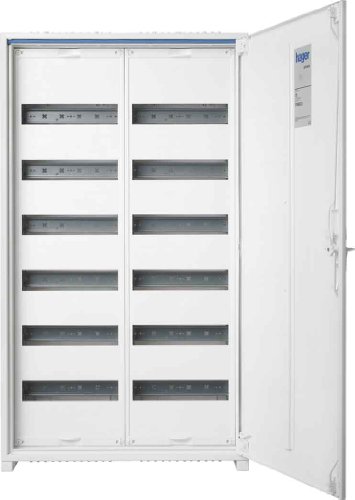 Hager Serie FWB – Box Verteilung Oberfläche 2 Abschnitt 6 Reihen 144 Module ausgestattet, White von Hager