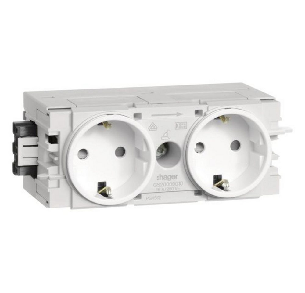 Hager Steckdose GS20009016 Elektro-Sockelleisten-Zubehör Steckdosencontainer Weiß 1 Hager Steckdose GS20009016 Elektro-Sockelleisten-Zubehör Steckdosencontainer Weiß 1 von Hager