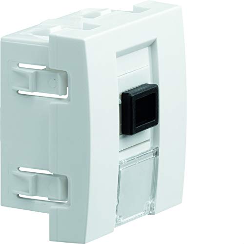 Hager Systo – Steckdose Glasfaserkabel SC Systo 2 Module weiß von Hager