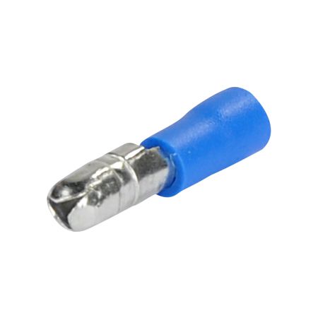 Isolierte Rundstecker 1,5 - 2,5 mm² blau, Ø 5 mm, Inhalt 25 Stück von Hager