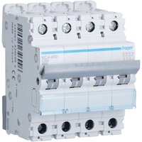 Leistungsschalter Hager 4P 6KA 50A c 4 module MCA450 von Hager